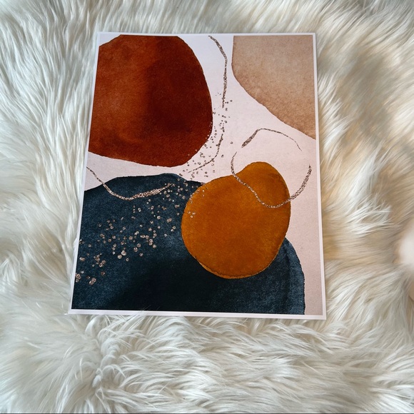 Modern Abstract Shape Wall Art Poster Print UNFRAMED. - Picture 9 of 14